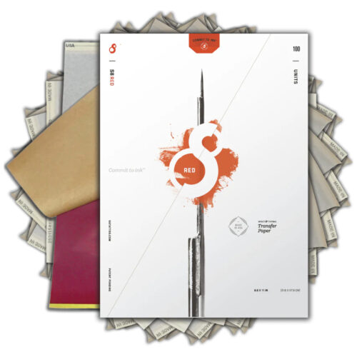 RED Tattoo Stencil Paper 100 Blatt