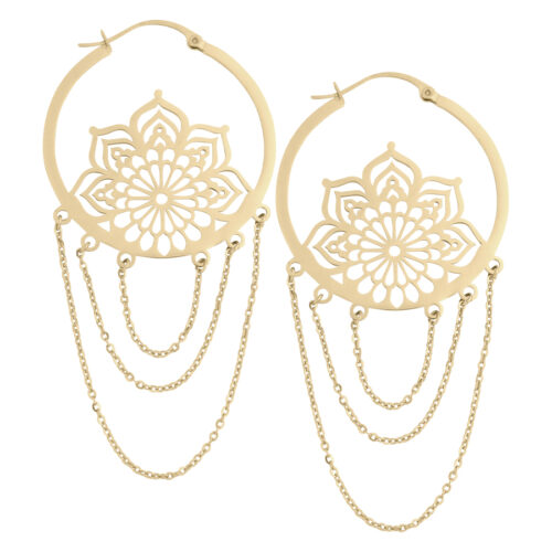 La Fleur Hoops - Gold