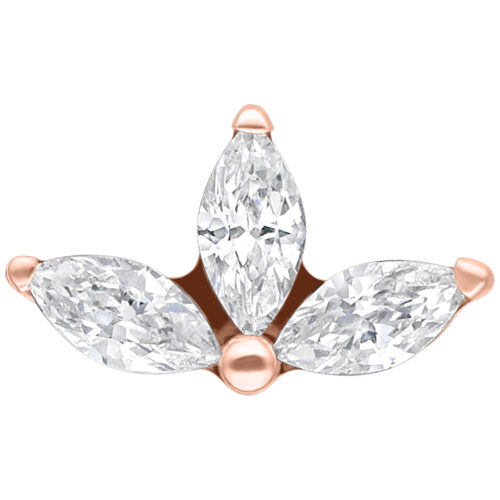 Push Fit Crystal Lotus Attachment - Roségold