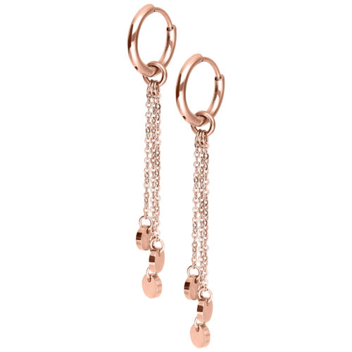 Little Plate Hoops (pair) - Roségold