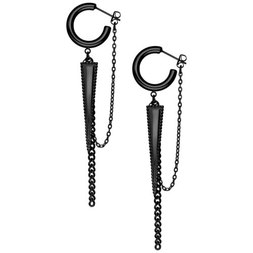 Little rockin´Triangle Earstuds - Schwarz