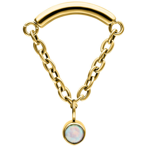 Opal Hidden Helix Push Fit Attachment - Gold