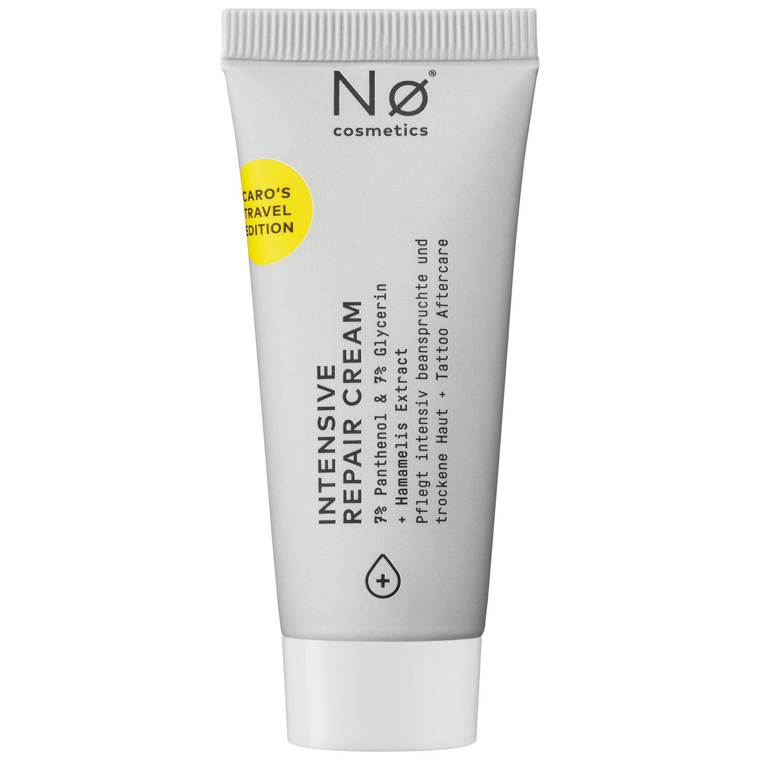 Graue Tube der No Cosmetics Intensiv Repair Cream mit 20ml Inhalt