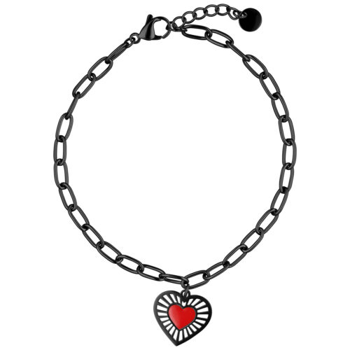 Sacred Heart Bracelet - Schwarz