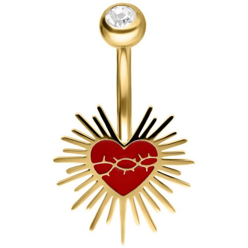 Sacred Heart Enamel Barbed Wire Bananabell