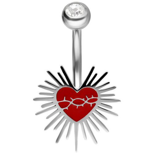 Sacred Heart Enamel Barbed Wire Bananabell