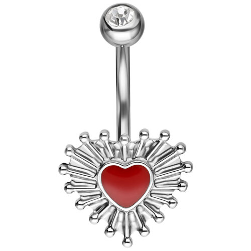 Sacred Heart Bubble Enamel Bananabell