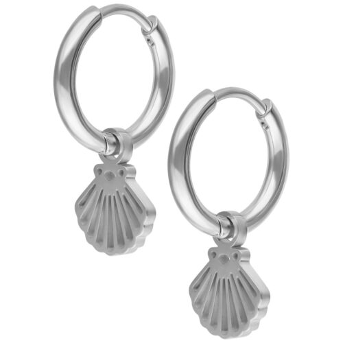 Mini Shell Hoops Pair