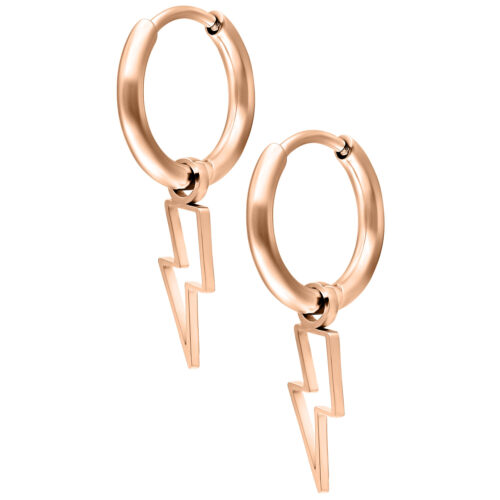 Mini Flash Hoops Pair - Roségold