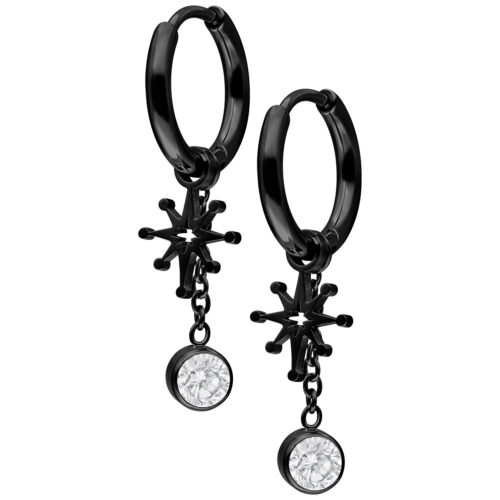 Mini Shootingstar Hoops Pair - Schwarz