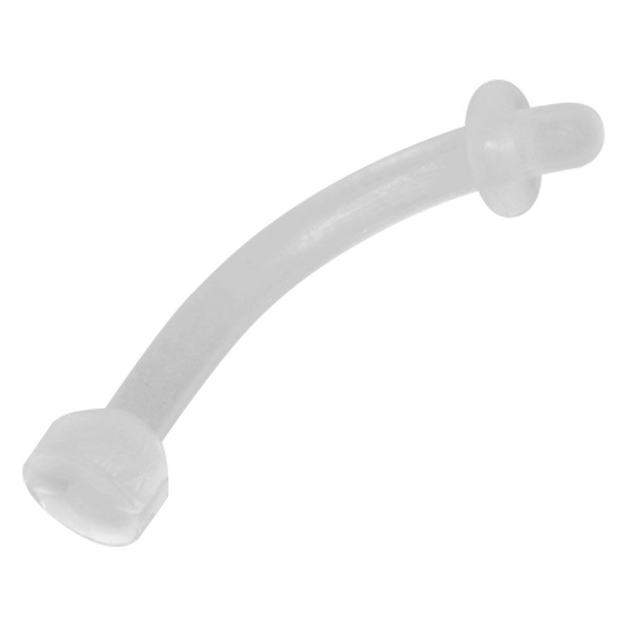 Transparenter Retainer aus PMMA, gebogener Stab, unisex