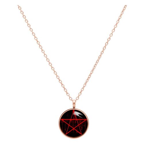 Bloody Pentagram Kette - Roségold