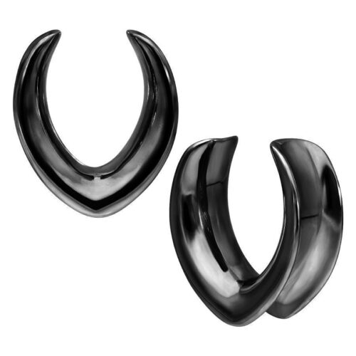 Oval Ear Saddles Silver