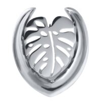 Ear Saddles Silver Monstera Ear Saddles Silver Monstera
