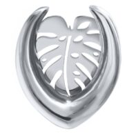 Ear Saddles Silver Monstera Ear Saddles Silver Monstera