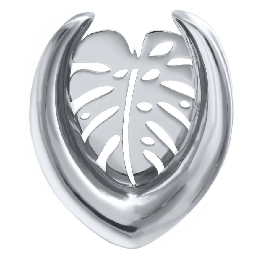 Ear Saddles Silver Monstera Ear Saddles Silver Monstera