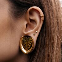Ear Saddles Gold Monstera Ear Saddles Gold Monstera