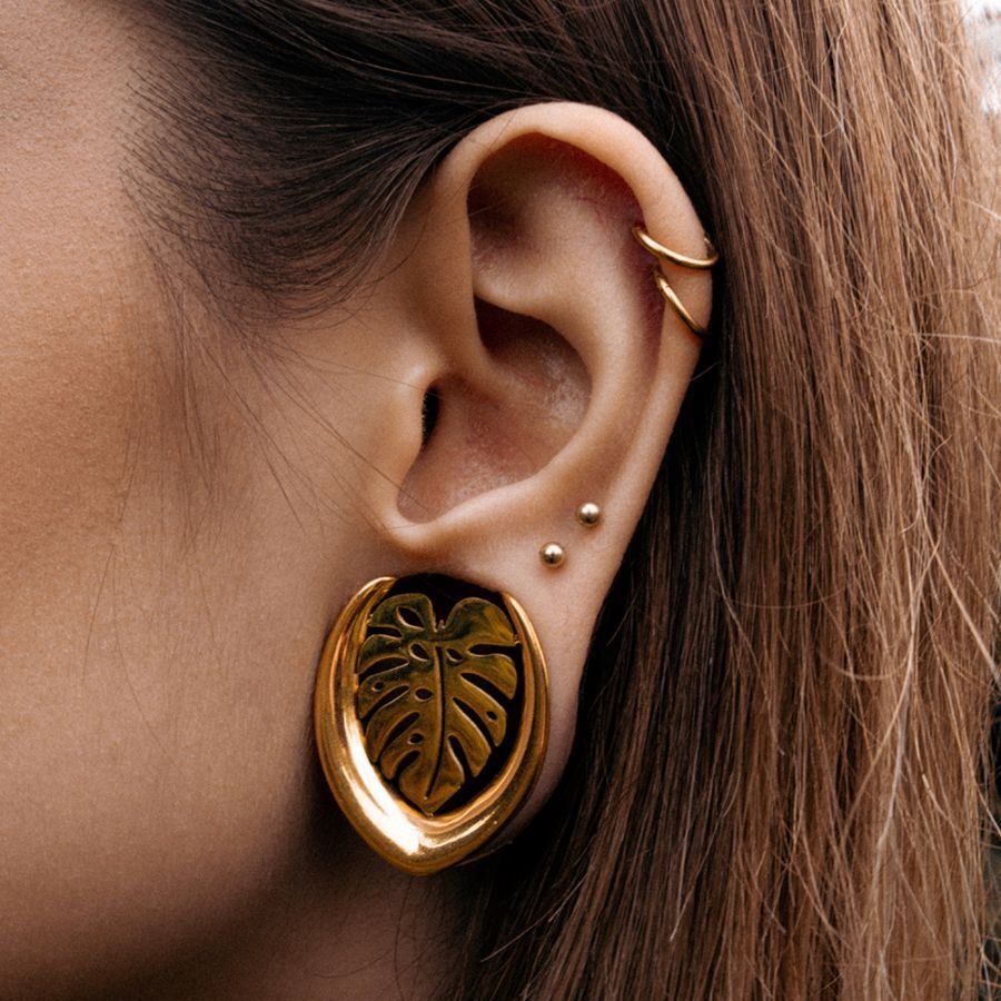 Ear Saddles Gold Monstera Ear Saddles Gold Monstera