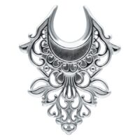 Ear Saddles Baroque Silver Ear Saddles Baroque Silver