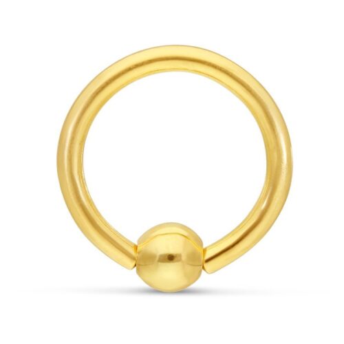 18k Klemmkugelring 
