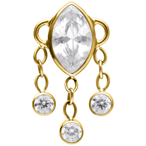 Push Fit Winter Crystals Attachment - Gold