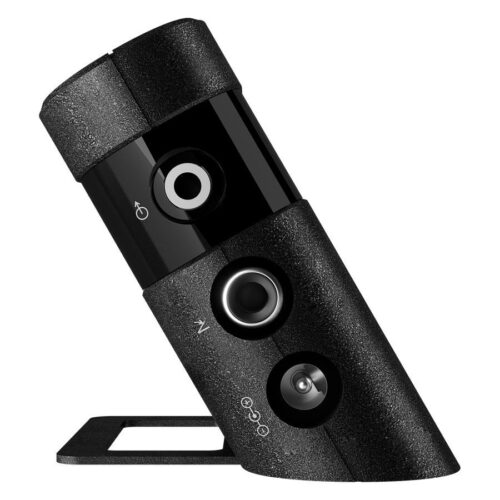 Schwarzes Power Unit 4 Netzteil mit schrägem Design auf weißem Hintergrund