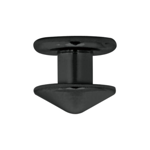 Schwarzer Titan Skindiver Disc mit glatter Oberfläche auf weißem Hintergrund