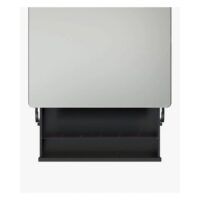 Schwarze Aluminium-Tattoo-Workstation auf weißem Hintergrund