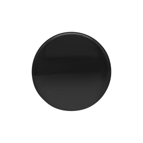 Schwarzer Piercingaufsatz, runde Form, glatte Oberfläche, 1,5 mm Kugelgröße