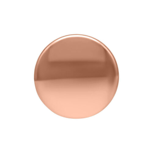 Roségoldener Triple Piercing Disc, Kugelgröße 1,5 mm, auf weißem Hintergrund