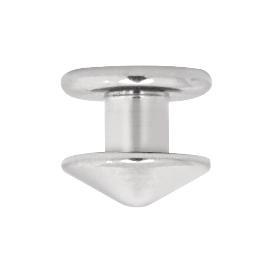 Silberner Titan Skindiver Disc auf weißem Hintergrund, Oberfläche glänzend