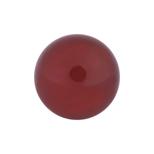 Runde 6mm Carnelian Halbedelstein Kugel auf weißem Hintergrund